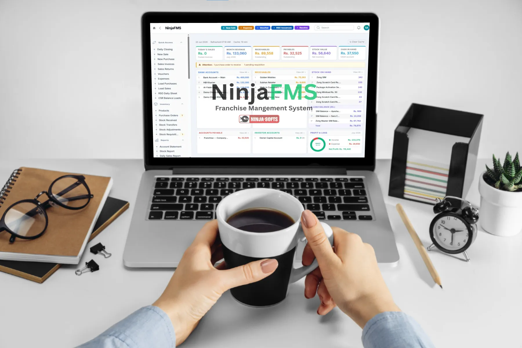 NinjaFMS New Laptop Mockup Final NinjaFMS New Laptop Mockup