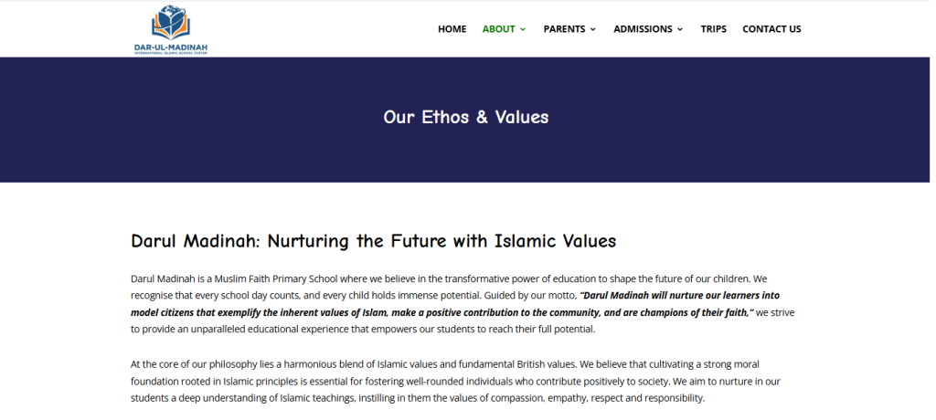 dmgrammar ethos and values page