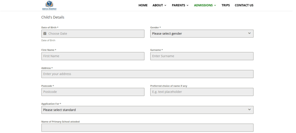 dmgrammar Contact form page