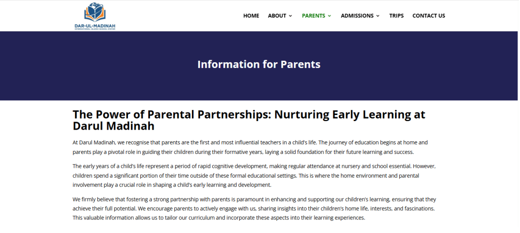 dmgrammar Parents information page