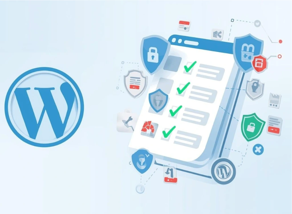 WordPress website security checklist illustration